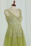 Shiny Yellow Party Dress